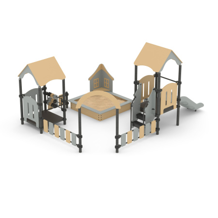 Песочный дворик с горкой Романа 109.06.00