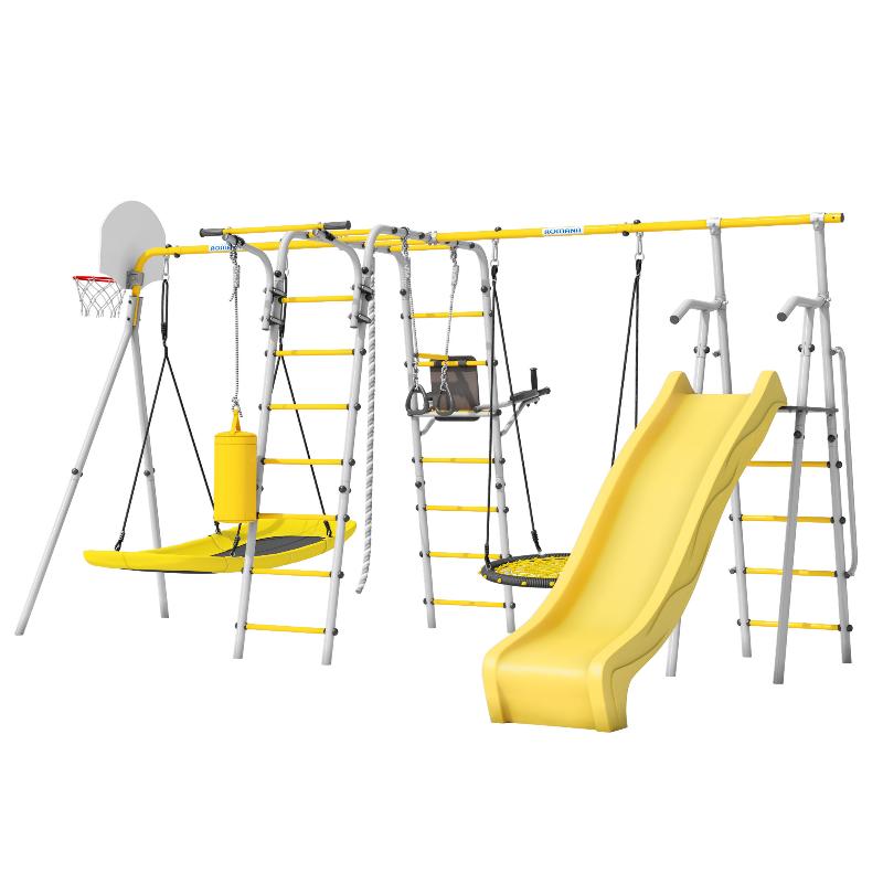 Детский спортивный комплекс для Дачи Romana Fitness-PRO с горкой 1200 мм (Комплект №9) в Астрахани ВИНКО