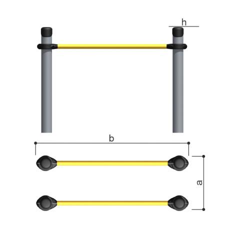 Низкие брусья Романа 501.89.02
