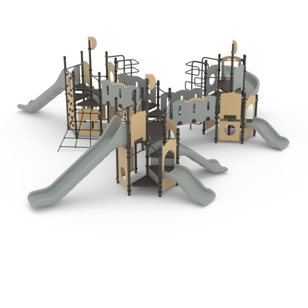 Игровой комплекс Романа 101.105.00 (бежевый/серый) (бетонирование)