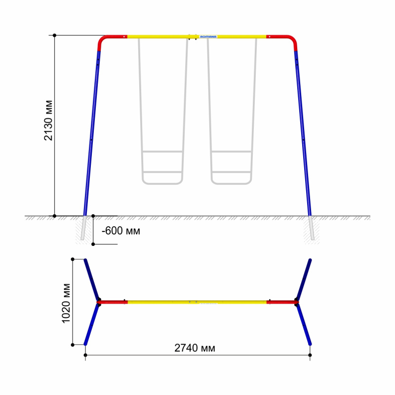 Каркас для качелей ROMANA в Астрахани ВИНКО