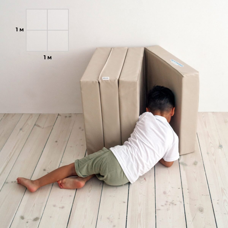 Мат (мягкий щит) Romana 1000*1000*100, в 4 сложения в Астрахани ВИНКО