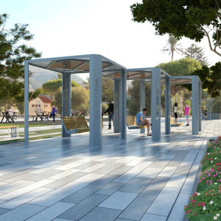 Навес Тип 2 "Акварель"