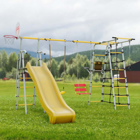 Детский спортивный комплекс для Дачи Romana Богатырь Плюс-2 МАХ (Комплект №11)