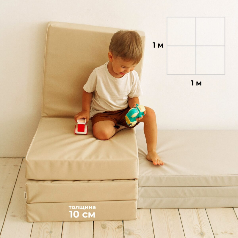 Мат (мягкий щит) Romana 1000*1000*100, в 4 сложения в Астрахани ВИНКО