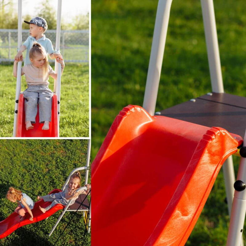 Дополнительный комплект с горкой к дачному комплексу ROMANA (для высоты балки качелей 2050 мм) в Астрахани ВИНКО