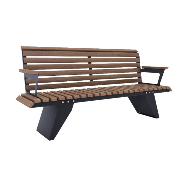 Скамья "Парус" с подлокотниками 20