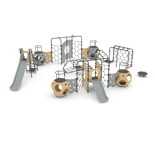 Игровой комплекс 115.98.00 (бежевый/серый) (бетонирование)
