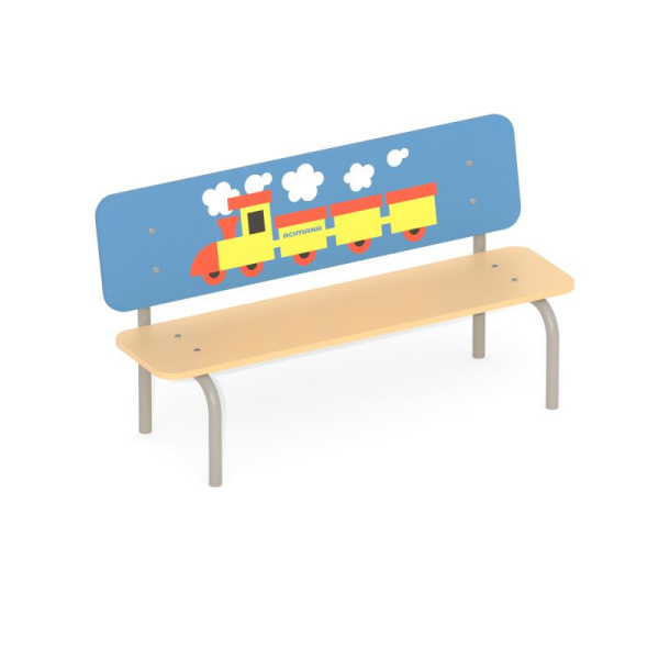 Скамья детская "Поезд ночь" Romana 302.09.00 (фанера)