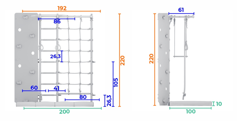 Шведская стенка ROMANA S7 Pro (Комплект №9) в Астрахани ВИНКО
